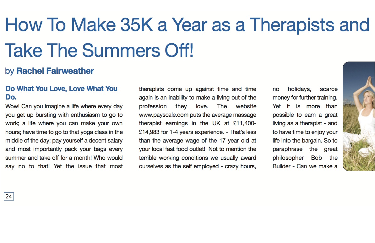 How to make 35K a year and take the summers off!